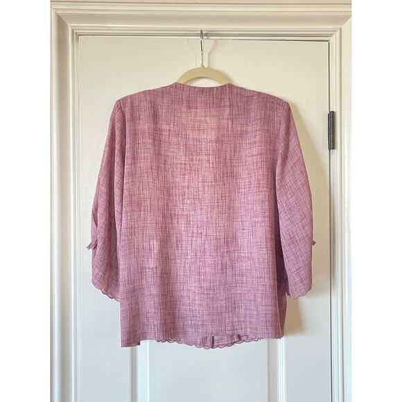 Natural Basic Purple Short Sleeve Cardigan Size Large :) - Picture 3 of 7